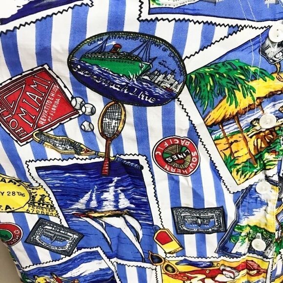 𝅺RETRO Lauren Jeffries Vintage Summer vacation Top 🌻💚 - Picture 4 of 6